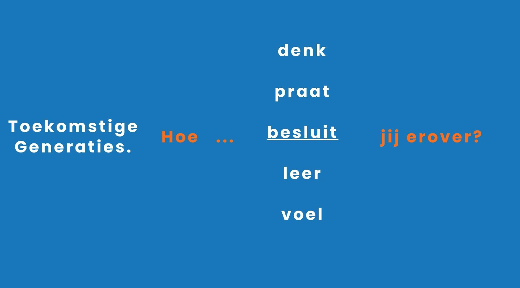 Reflecties op de Week voor Toekomstige Generaties in 2023