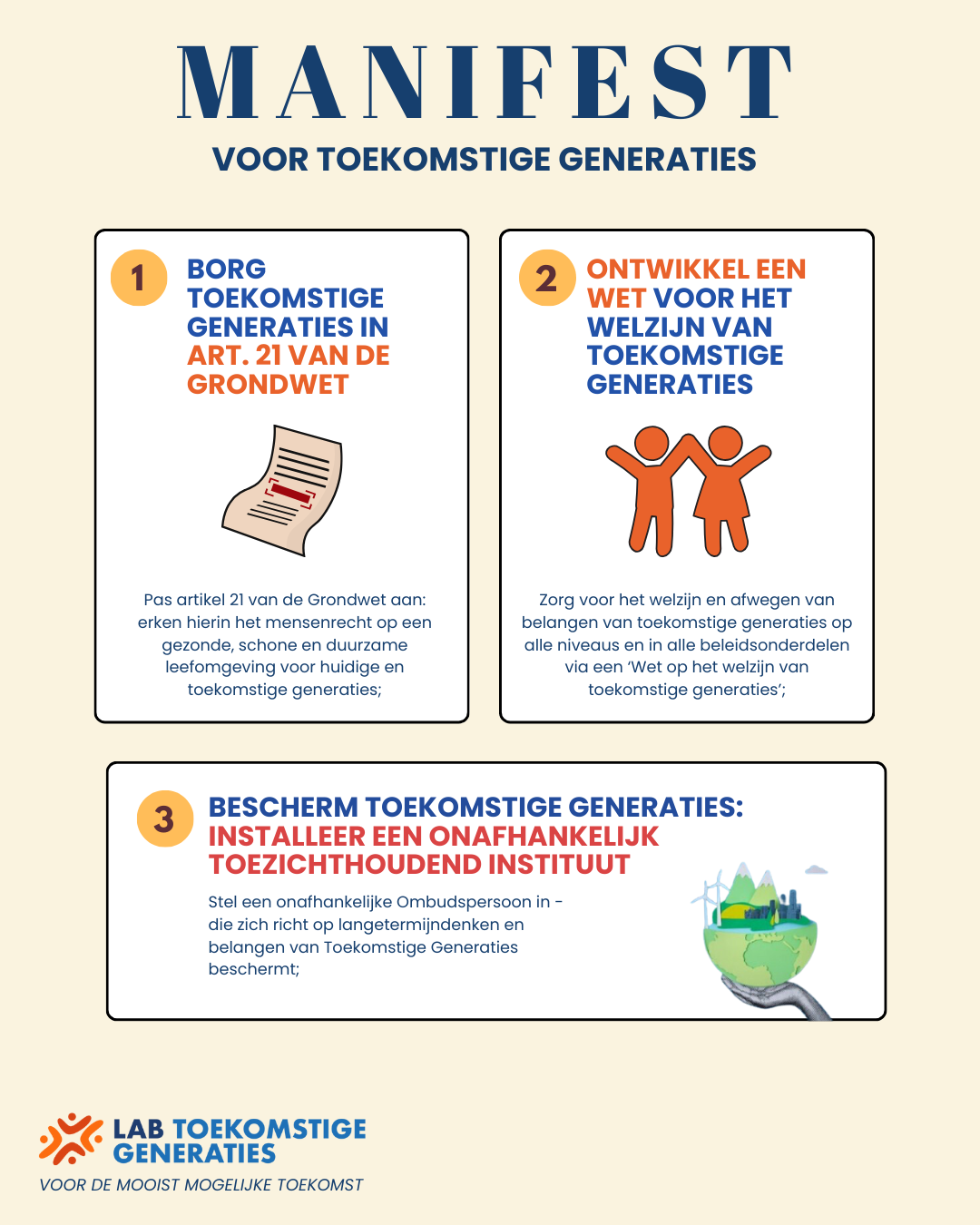 Teken hier het Manifest Toekomstige Generaties!